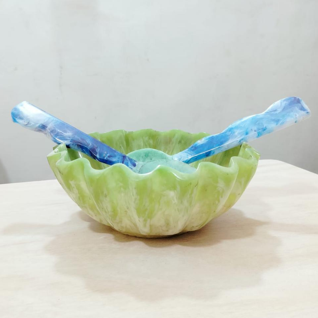 Designer Resin Salad Bowl Set