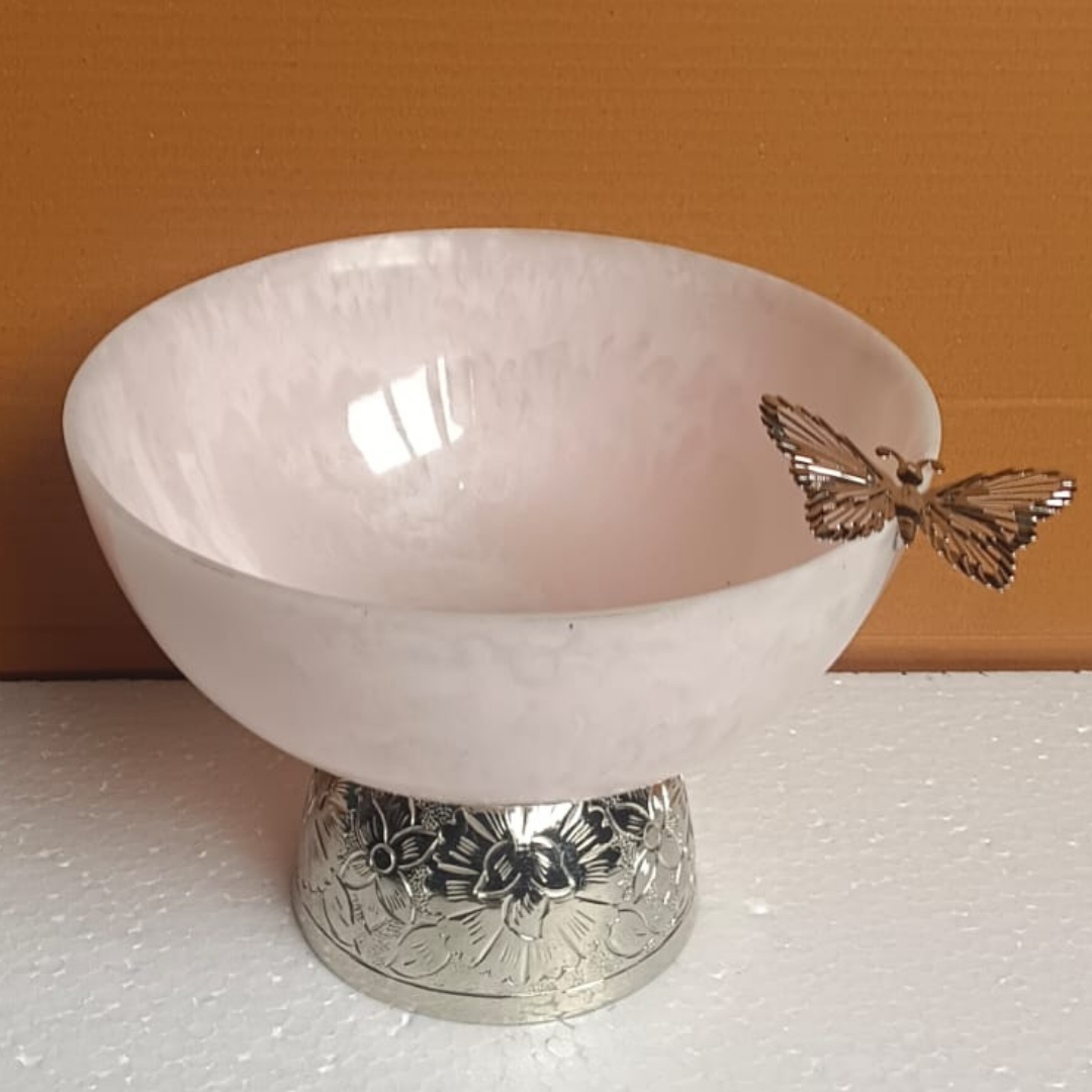 Marble Finish Decorative Serving Bowl