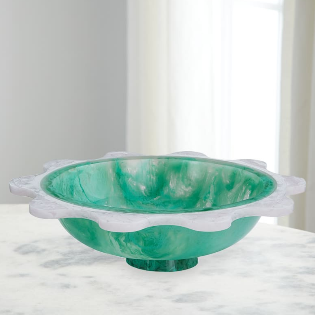 Designer Dual Tone Resin Serving Bowl