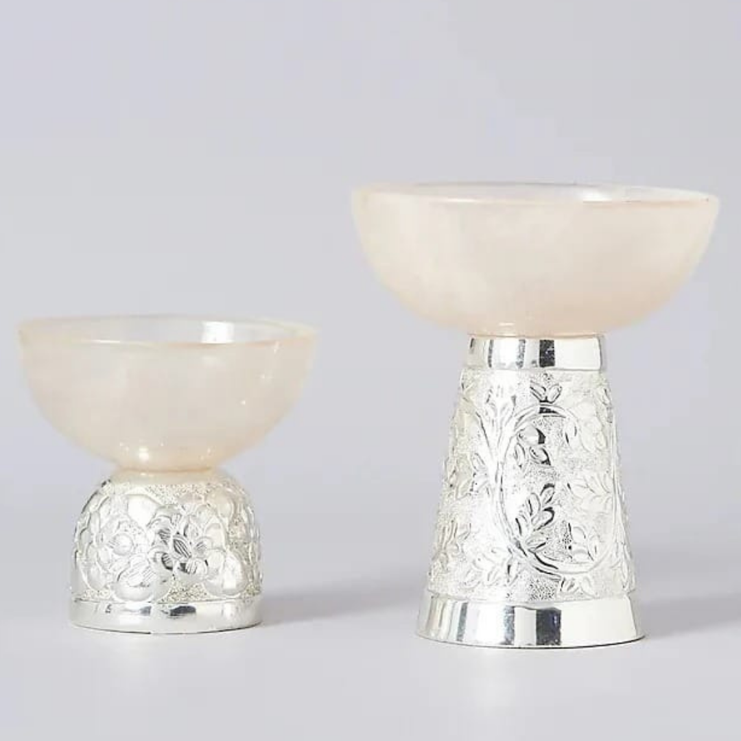 Premium Resin Pedestal Bowl Set