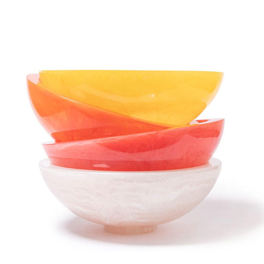 Multicolor Resin Designer Serving Bowls Set